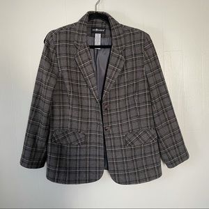 Sag Harbor Gray Plaids Blazer 10